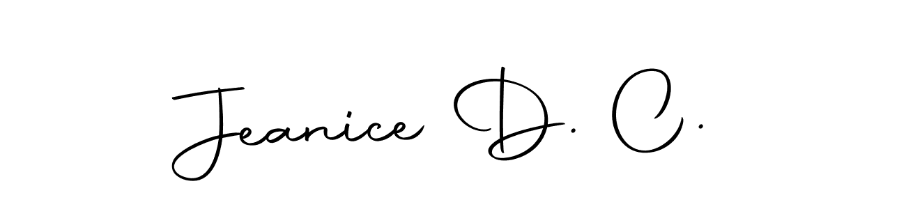 This is the best signature style for the Jeanice D. C. name. Also you like these signature font (Autography-DOLnW). Mix name signature. Jeanice D. C. signature style 10 images and pictures png