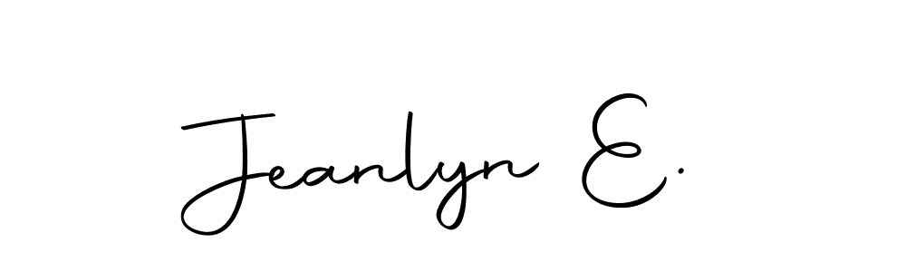 if you are searching for the best signature style for your name Jeanlyn E.. so please give up your signature search. here we have designed multiple signature styles  using Autography-DOLnW. Jeanlyn E. signature style 10 images and pictures png