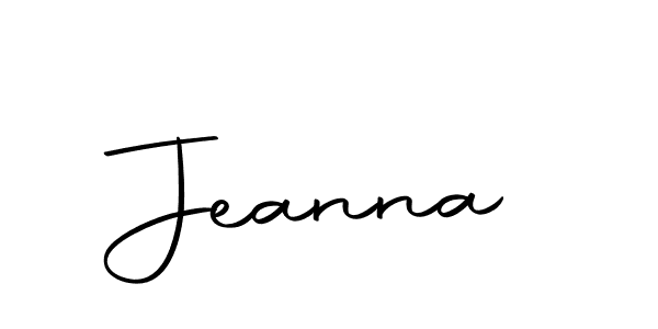 Create a beautiful signature design for name Jeanna. With this signature (Autography-DOLnW) fonts, you can make a handwritten signature for free. Jeanna signature style 10 images and pictures png