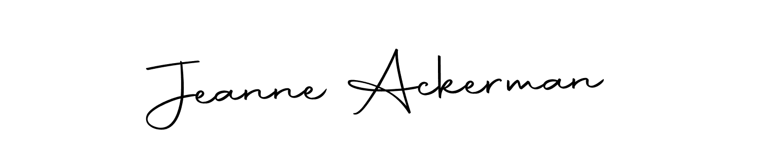 You should practise on your own different ways (Autography-DOLnW) to write your name (Jeanne Ackerman) in signature. don't let someone else do it for you. Jeanne Ackerman signature style 10 images and pictures png