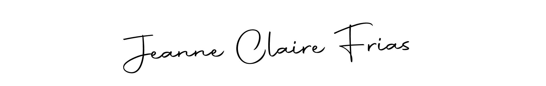 You can use this online signature creator to create a handwritten signature for the name Jeanne Claire Frias. This is the best online autograph maker. Jeanne Claire Frias signature style 10 images and pictures png
