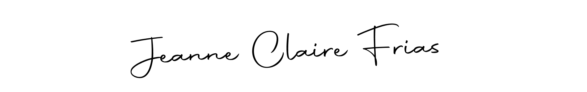 You can use this online signature creator to create a handwritten signature for the name Jeanne Claire Frias. This is the best online autograph maker. Jeanne Claire Frias signature style 10 images and pictures png