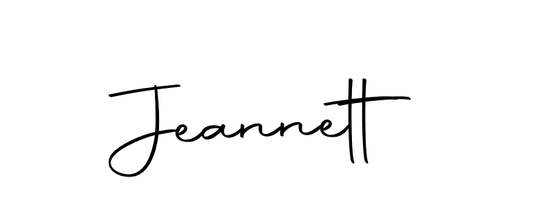 Use a signature maker to create a handwritten signature online. With this signature software, you can design (Autography-DOLnW) your own signature for name Jeannett. Jeannett signature style 10 images and pictures png