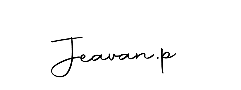 How to make Jeavan.p name signature. Use Autography-DOLnW style for creating short signs online. This is the latest handwritten sign. Jeavan.p signature style 10 images and pictures png