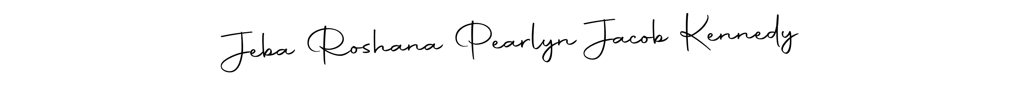 Create a beautiful signature design for name Jeba Roshana Pearlyn Jacob Kennedy. With this signature (Autography-DOLnW) fonts, you can make a handwritten signature for free. Jeba Roshana Pearlyn Jacob Kennedy signature style 10 images and pictures png