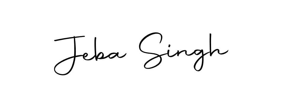 Create a beautiful signature design for name Jeba Singh. With this signature (Autography-DOLnW) fonts, you can make a handwritten signature for free. Jeba Singh signature style 10 images and pictures png