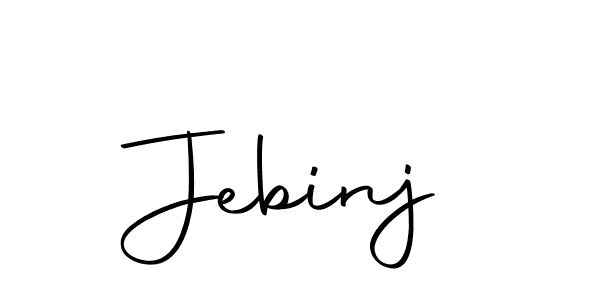 The best way (Autography-DOLnW) to make a short signature is to pick only two or three words in your name. The name Jebinj include a total of six letters. For converting this name. Jebinj signature style 10 images and pictures png