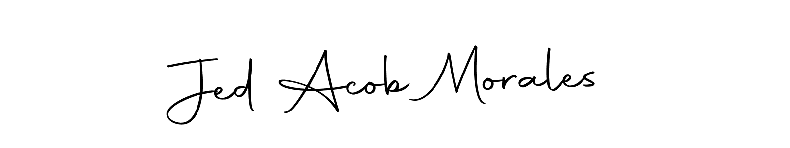 How to make Jed Acob Morales signature? Autography-DOLnW is a professional autograph style. Create handwritten signature for Jed Acob Morales name. Jed Acob Morales signature style 10 images and pictures png
