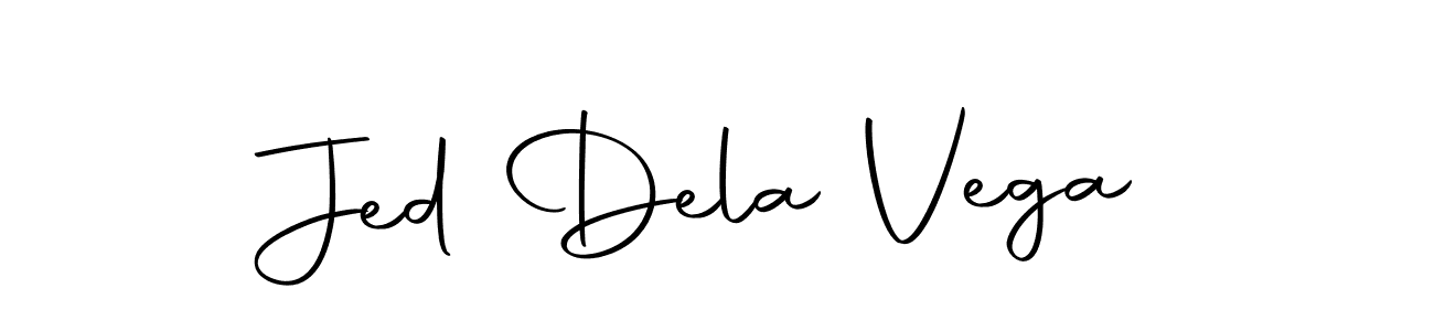 Design your own signature with our free online signature maker. With this signature software, you can create a handwritten (Autography-DOLnW) signature for name Jed Dela Vega. Jed Dela Vega signature style 10 images and pictures png