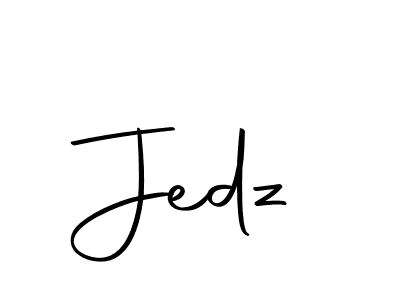 Use a signature maker to create a handwritten signature online. With this signature software, you can design (Autography-DOLnW) your own signature for name Jedz. Jedz signature style 10 images and pictures png