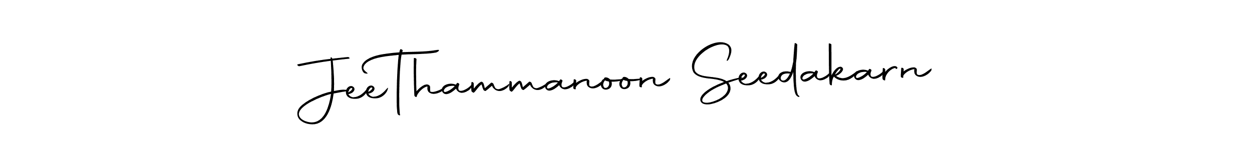 You can use this online signature creator to create a handwritten signature for the name Jee  Thammanoon Seedakarn. This is the best online autograph maker. Jee  Thammanoon Seedakarn signature style 10 images and pictures png