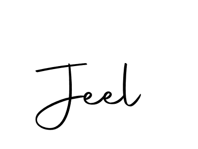 Make a beautiful signature design for name Jeel. With this signature (Autography-DOLnW) style, you can create a handwritten signature for free. Jeel signature style 10 images and pictures png