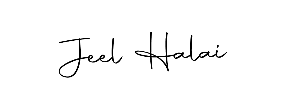 Design your own signature with our free online signature maker. With this signature software, you can create a handwritten (Autography-DOLnW) signature for name Jeel Halai. Jeel Halai signature style 10 images and pictures png