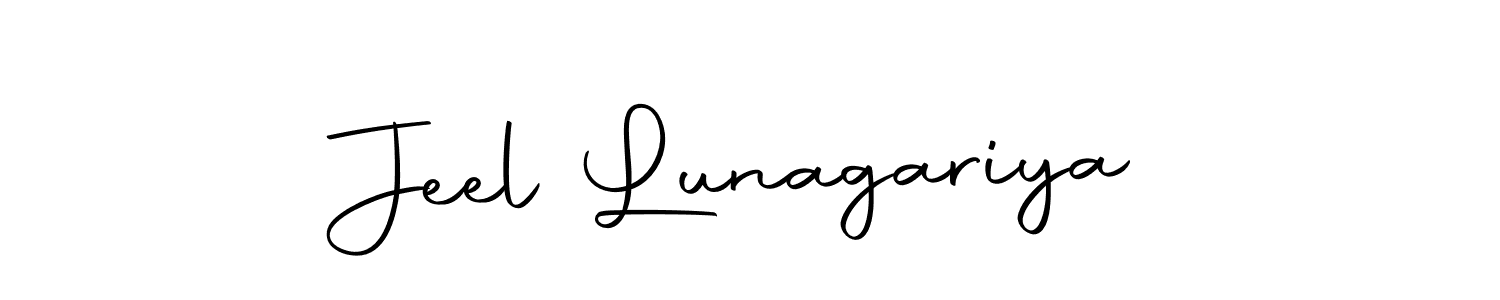 The best way (Autography-DOLnW) to make a short signature is to pick only two or three words in your name. The name Jeel Lunagariya include a total of six letters. For converting this name. Jeel Lunagariya signature style 10 images and pictures png