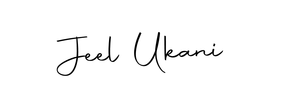 Jeel Ukani stylish signature style. Best Handwritten Sign (Autography-DOLnW) for my name. Handwritten Signature Collection Ideas for my name Jeel Ukani. Jeel Ukani signature style 10 images and pictures png