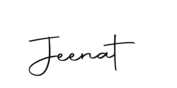 Create a beautiful signature design for name Jeenat. With this signature (Autography-DOLnW) fonts, you can make a handwritten signature for free. Jeenat signature style 10 images and pictures png