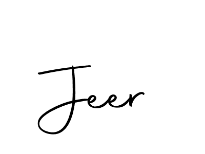 Make a beautiful signature design for name Jeer. Use this online signature maker to create a handwritten signature for free. Jeer signature style 10 images and pictures png