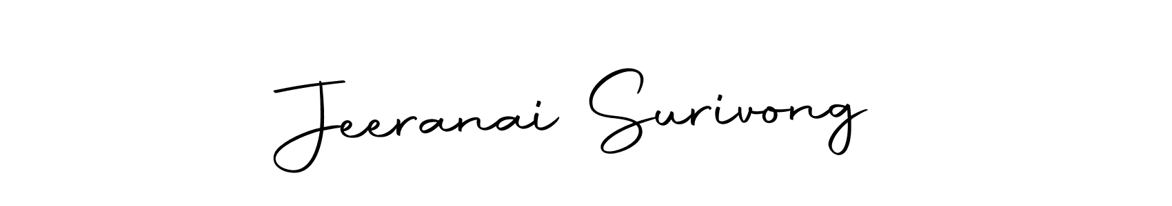 Make a short Jeeranai Surivong signature style. Manage your documents anywhere anytime using Autography-DOLnW. Create and add eSignatures, submit forms, share and send files easily. Jeeranai Surivong signature style 10 images and pictures png