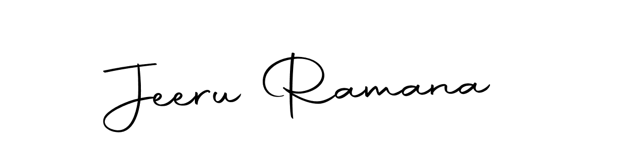 Also we have Jeeru Ramana name is the best signature style. Create professional handwritten signature collection using Autography-DOLnW autograph style. Jeeru Ramana signature style 10 images and pictures png