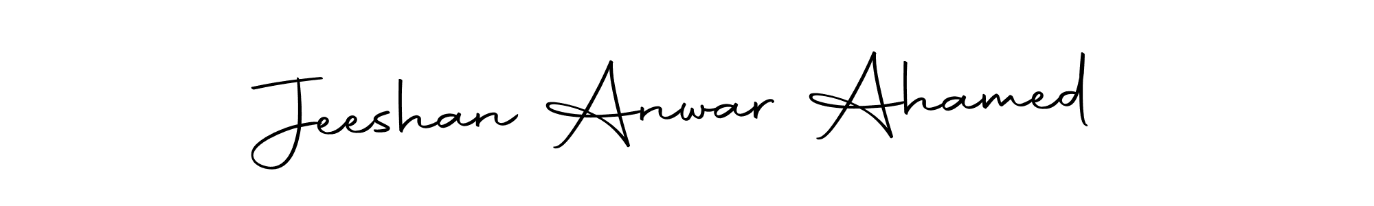 Jeeshan Anwar Ahamed stylish signature style. Best Handwritten Sign (Autography-DOLnW) for my name. Handwritten Signature Collection Ideas for my name Jeeshan Anwar Ahamed. Jeeshan Anwar Ahamed signature style 10 images and pictures png