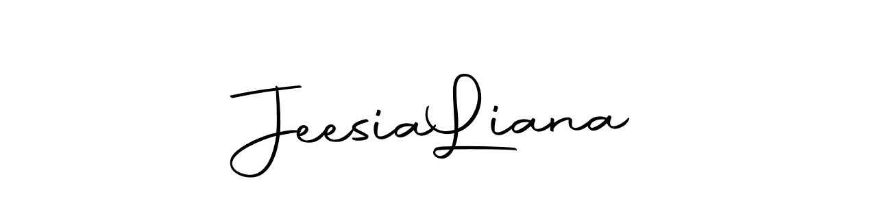 Use a signature maker to create a handwritten signature online. With this signature software, you can design (Autography-DOLnW) your own signature for name Jeesia  Liana. Jeesia  Liana signature style 10 images and pictures png