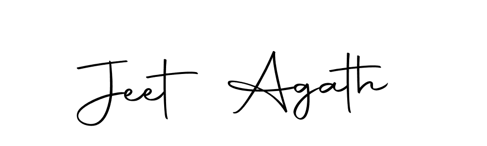 Design your own signature with our free online signature maker. With this signature software, you can create a handwritten (Autography-DOLnW) signature for name Jeet Agath. Jeet Agath signature style 10 images and pictures png