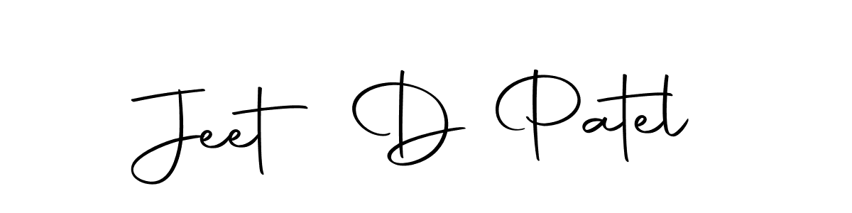 Also we have Jeet D Patel name is the best signature style. Create professional handwritten signature collection using Autography-DOLnW autograph style. Jeet D Patel signature style 10 images and pictures png