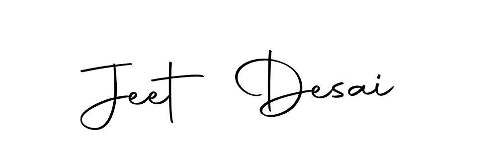 Design your own signature with our free online signature maker. With this signature software, you can create a handwritten (Autography-DOLnW) signature for name Jeet Desai. Jeet Desai signature style 10 images and pictures png