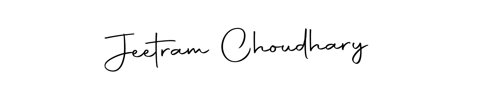 The best way (Autography-DOLnW) to make a short signature is to pick only two or three words in your name. The name Jeetram Choudhary include a total of six letters. For converting this name. Jeetram Choudhary signature style 10 images and pictures png