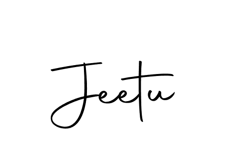 Use a signature maker to create a handwritten signature online. With this signature software, you can design (Autography-DOLnW) your own signature for name Jeetu. Jeetu signature style 10 images and pictures png