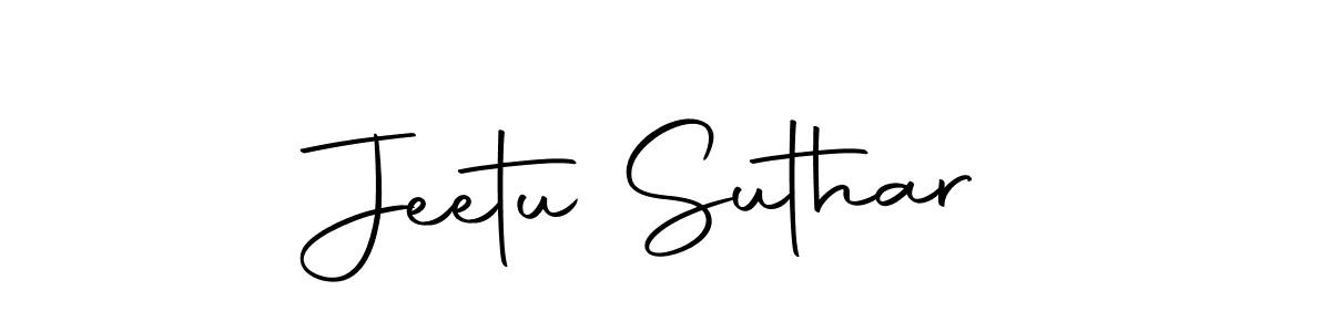 Make a beautiful signature design for name Jeetu Suthar. With this signature (Autography-DOLnW) style, you can create a handwritten signature for free. Jeetu Suthar signature style 10 images and pictures png