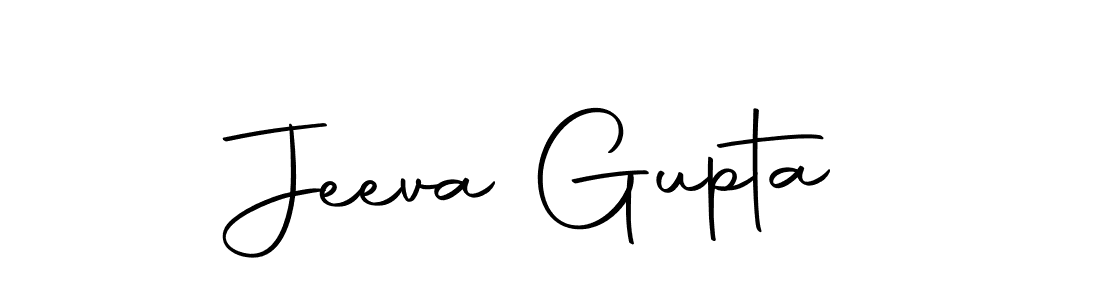 How to make Jeeva Gupta name signature. Use Autography-DOLnW style for creating short signs online. This is the latest handwritten sign. Jeeva Gupta signature style 10 images and pictures png