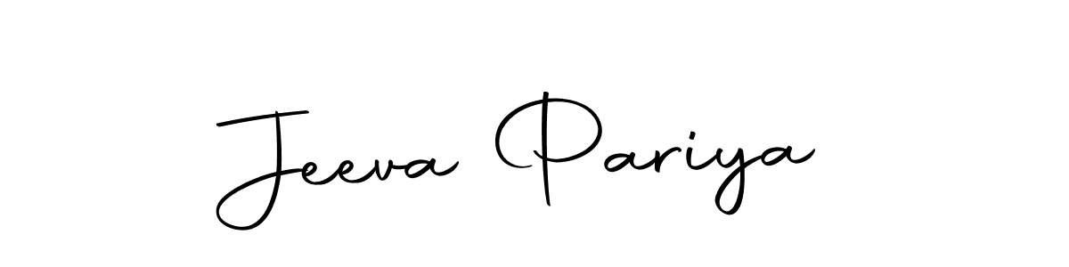 How to make Jeeva Pariya name signature. Use Autography-DOLnW style for creating short signs online. This is the latest handwritten sign. Jeeva Pariya signature style 10 images and pictures png