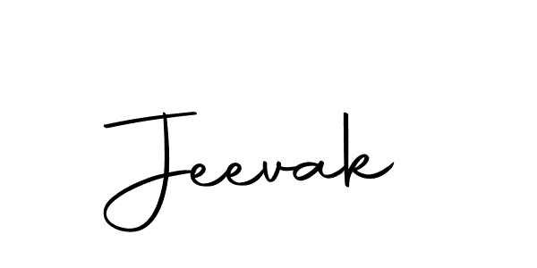 Design your own signature with our free online signature maker. With this signature software, you can create a handwritten (Autography-DOLnW) signature for name Jeevak. Jeevak signature style 10 images and pictures png