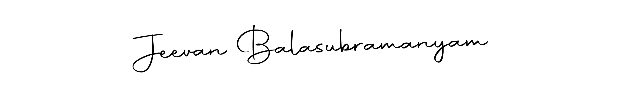 How to make Jeevan Balasubramanyam name signature. Use Autography-DOLnW style for creating short signs online. This is the latest handwritten sign. Jeevan Balasubramanyam signature style 10 images and pictures png