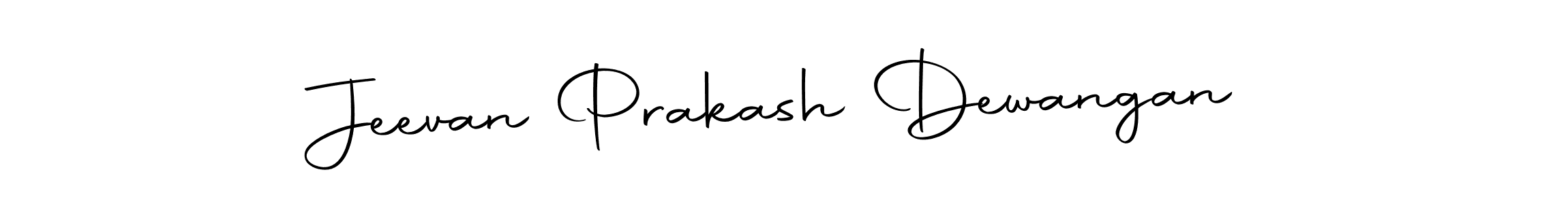 How to make Jeevan Prakash Dewangan name signature. Use Autography-DOLnW style for creating short signs online. This is the latest handwritten sign. Jeevan Prakash Dewangan signature style 10 images and pictures png