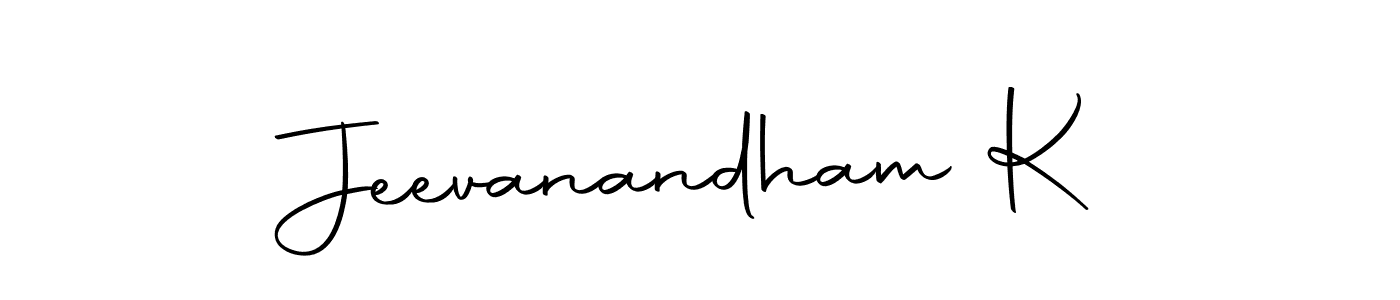 Jeevanandham K stylish signature style. Best Handwritten Sign (Autography-DOLnW) for my name. Handwritten Signature Collection Ideas for my name Jeevanandham K. Jeevanandham K signature style 10 images and pictures png