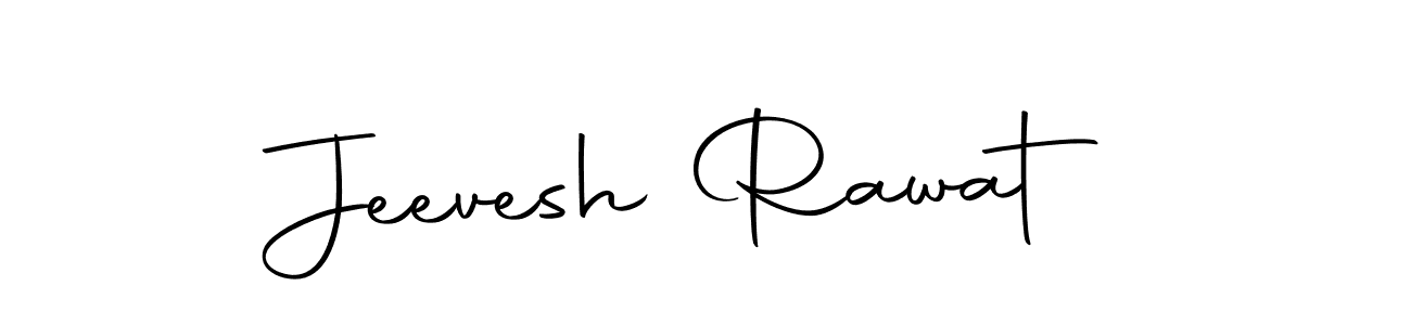 How to make Jeevesh Rawat name signature. Use Autography-DOLnW style for creating short signs online. This is the latest handwritten sign. Jeevesh Rawat signature style 10 images and pictures png