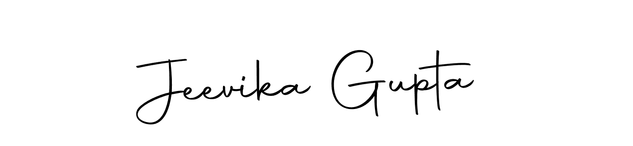 Design your own signature with our free online signature maker. With this signature software, you can create a handwritten (Autography-DOLnW) signature for name Jeevika Gupta. Jeevika Gupta signature style 10 images and pictures png