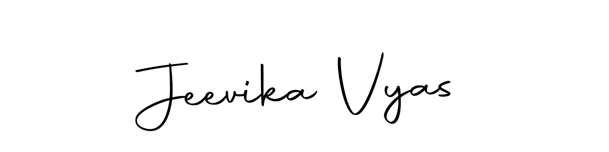 Make a beautiful signature design for name Jeevika Vyas. Use this online signature maker to create a handwritten signature for free. Jeevika Vyas signature style 10 images and pictures png