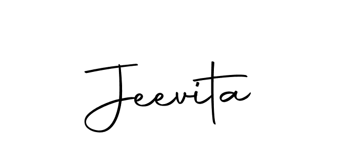 How to make Jeevita signature? Autography-DOLnW is a professional autograph style. Create handwritten signature for Jeevita name. Jeevita signature style 10 images and pictures png