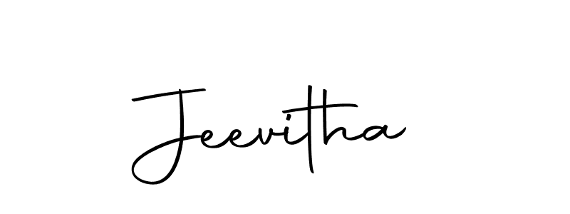 Make a beautiful signature design for name Jeevitha. With this signature (Autography-DOLnW) style, you can create a handwritten signature for free. Jeevitha signature style 10 images and pictures png