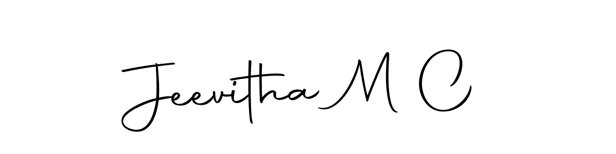 You should practise on your own different ways (Autography-DOLnW) to write your name (Jeevitha M C) in signature. don't let someone else do it for you. Jeevitha M C signature style 10 images and pictures png