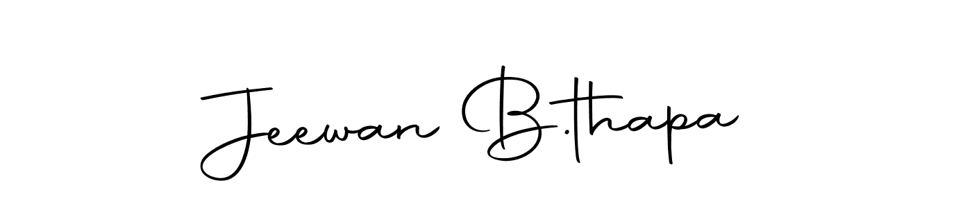 Make a beautiful signature design for name Jeewan B.thapa. With this signature (Autography-DOLnW) style, you can create a handwritten signature for free. Jeewan B.thapa signature style 10 images and pictures png