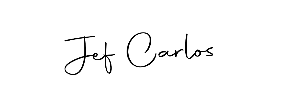 Design your own signature with our free online signature maker. With this signature software, you can create a handwritten (Autography-DOLnW) signature for name Jef Carlos. Jef Carlos signature style 10 images and pictures png