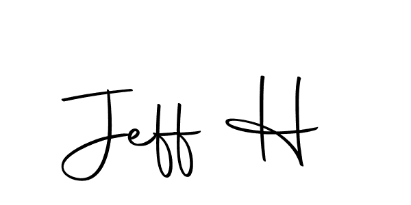 Design your own signature with our free online signature maker. With this signature software, you can create a handwritten (Autography-DOLnW) signature for name Jeff H. Jeff H signature style 10 images and pictures png