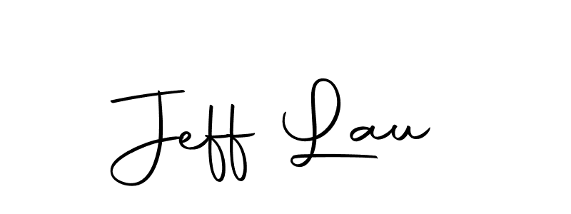Create a beautiful signature design for name Jeff Lau. With this signature (Autography-DOLnW) fonts, you can make a handwritten signature for free. Jeff Lau signature style 10 images and pictures png