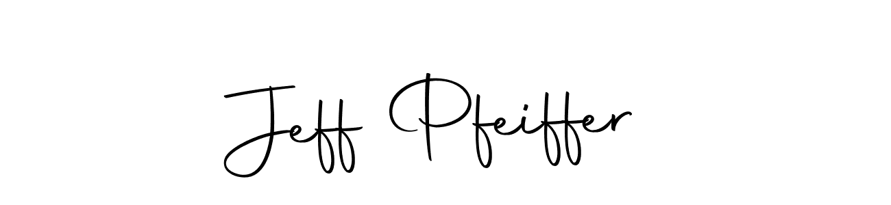 How to make Jeff Pfeiffer name signature. Use Autography-DOLnW style for creating short signs online. This is the latest handwritten sign. Jeff Pfeiffer signature style 10 images and pictures png