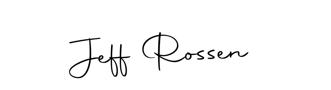 Design your own signature with our free online signature maker. With this signature software, you can create a handwritten (Autography-DOLnW) signature for name Jeff Rossen. Jeff Rossen signature style 10 images and pictures png