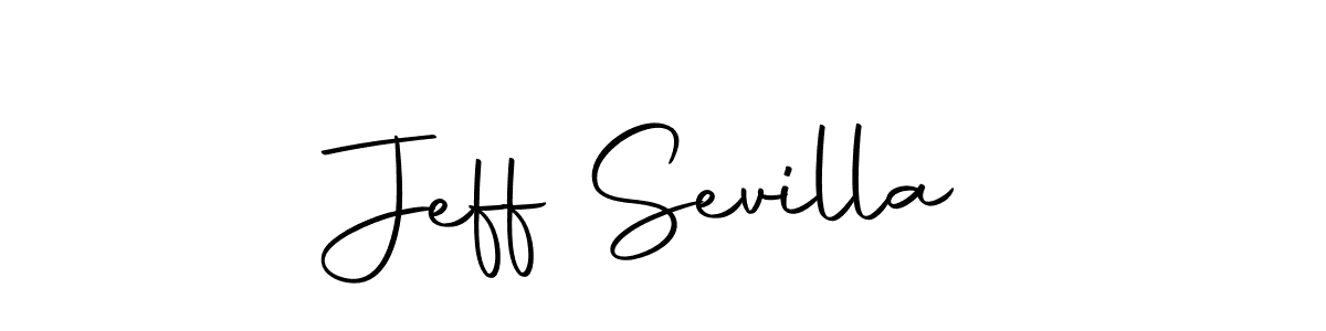 Make a beautiful signature design for name Jeff Sevilla. With this signature (Autography-DOLnW) style, you can create a handwritten signature for free. Jeff Sevilla signature style 10 images and pictures png